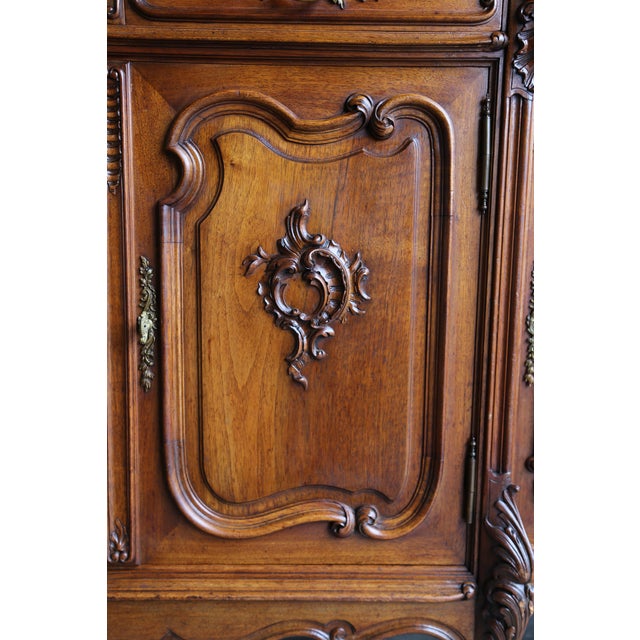 Antique French Marble Top Sideboard With Mirror Top For Sale - Image 4 of 9