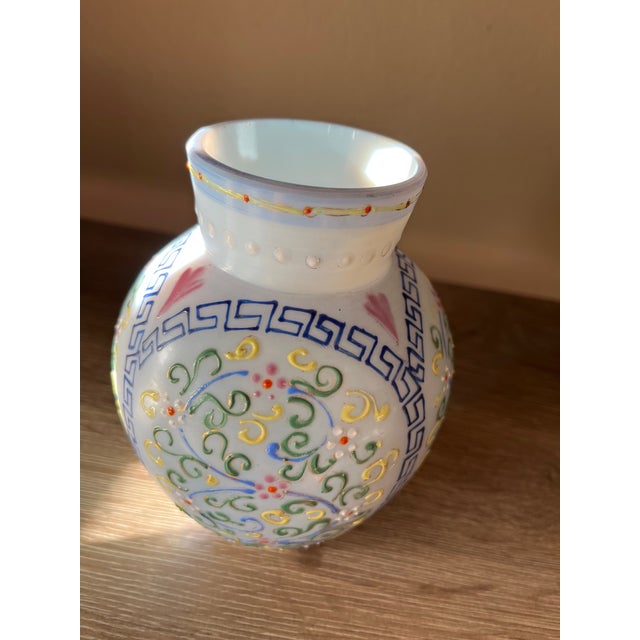 Thomas Webb & Sons Antique Thomas Webb Moroccan Glass Vase For Sale - Image 4 of 14