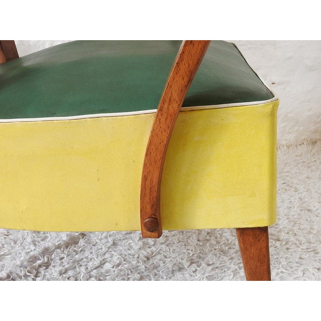 Rockabilly Beech Armchair, 1950s For Sale - Image 10 of 15