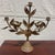 Vintage Mexican copper hand crafted candleabra