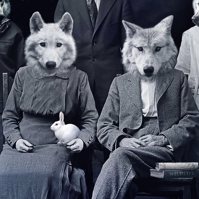 Never Forget the Forest - Wolves by Marcin and Kate Owczarek | Digital Art of people with wolf heads For Sale - Image 4 of 5