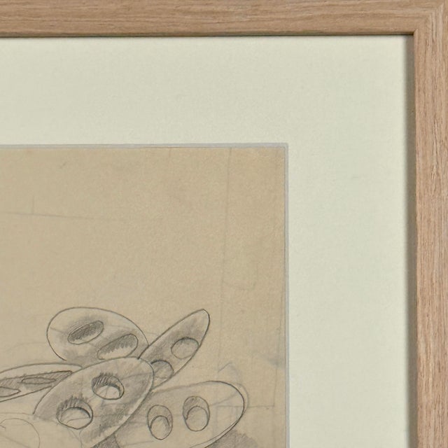 Realism Stanley Spencer (British, 1891-1959) - “Detail Study for Plumbers” Graphite on Paper (Ca. 1938) For Sale - Image 3 of 6