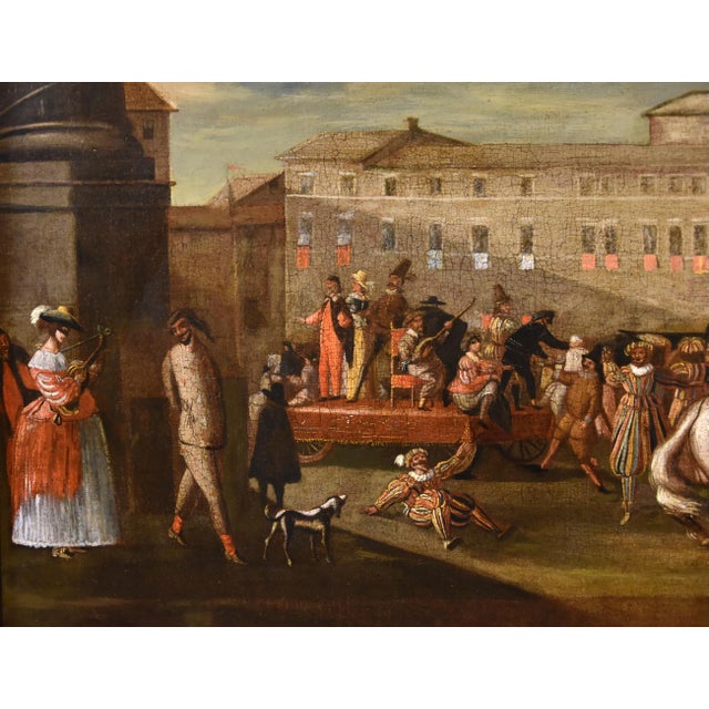 Workshop of Michelangelo Cerquozzi, Carnival Rome Piazza Colonna, 1640, Oil on Canvas For Sale - Image 12 of 18