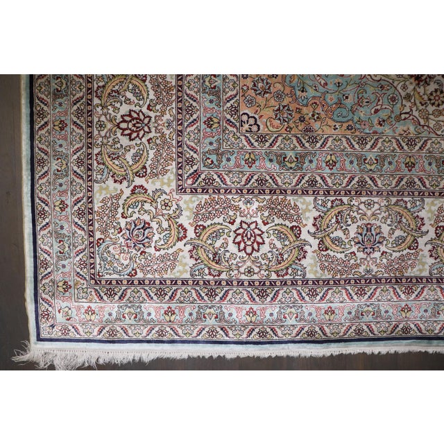 Turkish All Silk Turkish Herekeh Rug no. 10936 For Sale - Image 3 of 12