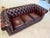 Wood Vintage Chesterfield Club Chair For Sale - Image 7 of 18