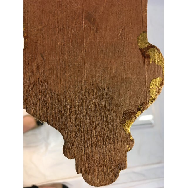 1950s 1950s Vintage Metallic Cherub Wall Hanging For Sale - Image 5 of 9