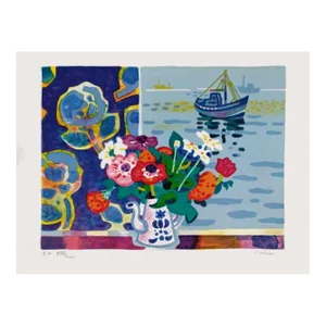 1975 Guy Charon Bouquet Bord De Mer Lithograph