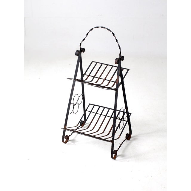 Vintage Wrought Iron Rack Chairish