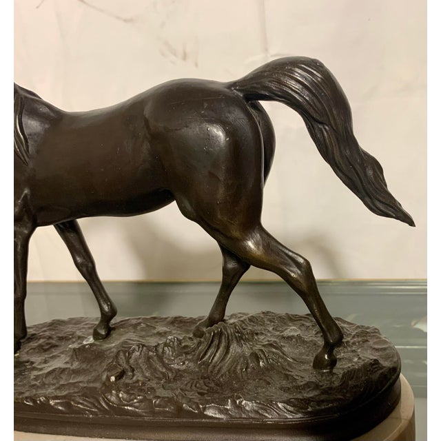 Mid-20th Century French Animalier Bronze Arabian Mare After Pierre-Jules Mêne (1810–1879) For Sale - Image 4 of 5