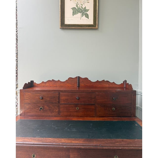 Antique Mahogany Tiered Desk For Sale - Image 9 of 18