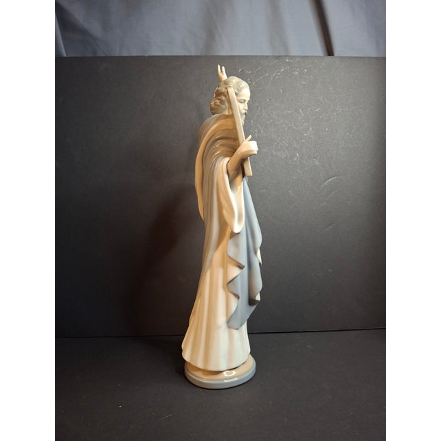 Lladro Lladro Moses Figurine 5170 Ten Commandments Porcelain Statue Box Vintage Judaica For Sale - Image 4 of 17