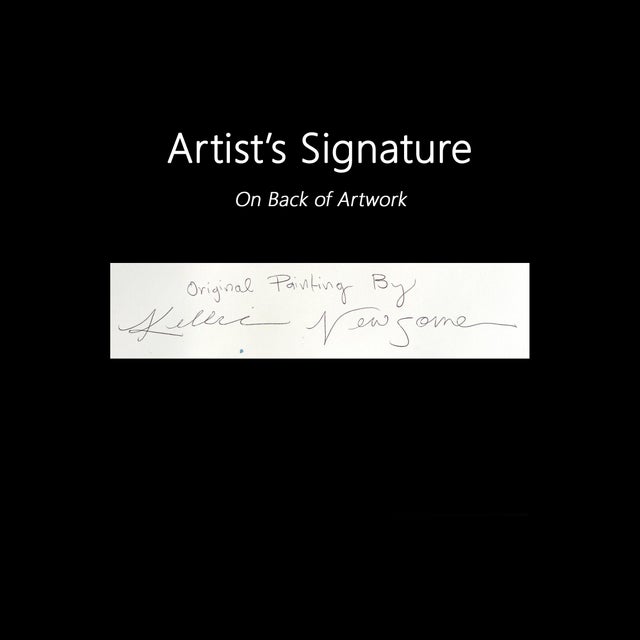 Soft Serve in a Waffle Cone - Fun Dessert Mixed Media Painting on Paper Original Artwork by Kellie Newsome For Sale In Los Angeles - Image 6 of 6