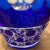 Glass Vintage Limited Edition Cobalt Blue Cut to Clear Bohemian Crystal Centerpiece Basket For Sale - Image 7 of 13