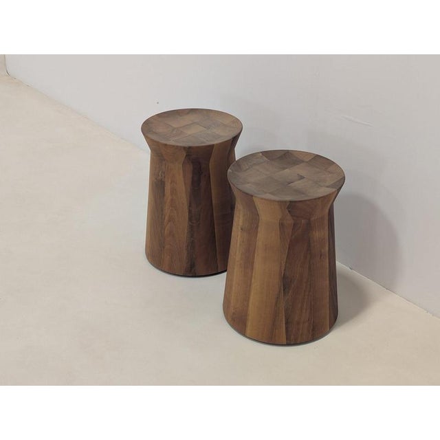Dama Side Tables in Wood from Poliform, Set of 2 For Sale - Image 4 of 13