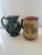 1900s Two Majolica Ceramic Pitchers For Sale - Image 10 of 12