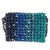 2020s Blue Ombre Beaded Micro Clutch On Chain For Sale - Image 5 of 9