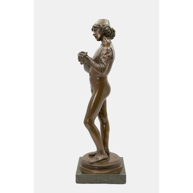 Paul Dubois, Florentine Singer, 1865, Bronze For Sale - Image 3 of 12
