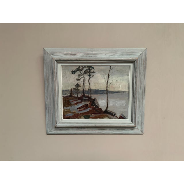 Scandinavian Artist, Landscape, 1950s, Oil on Panel, Framed For Sale - Image 14 of 16