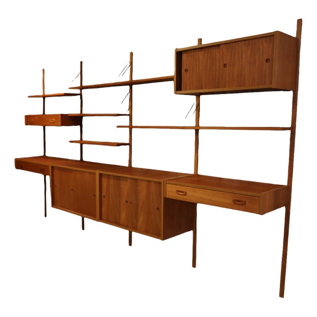 Large PS System Shelving in Teak, Denmark, 1960s For Sale