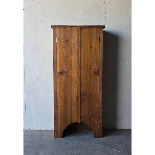 Farmhouse Antique European Wabi Sabi Pantry Cabinet For Sale - Image 3 of 10