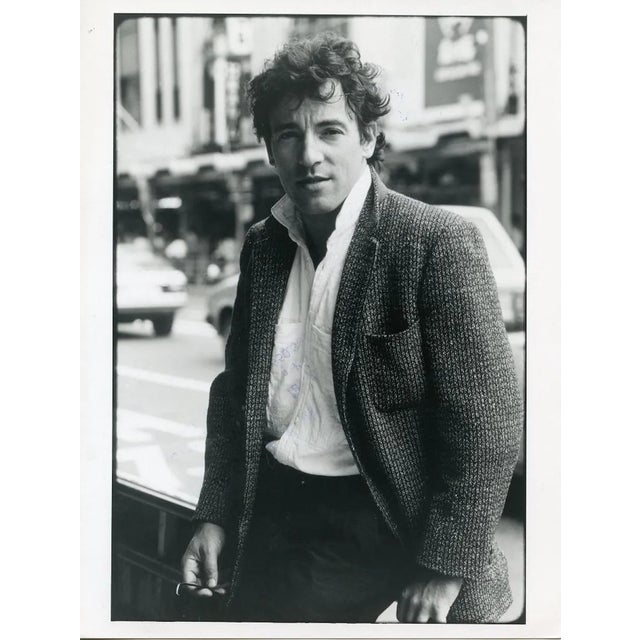 Portrait of Bruce Springsteen by Neal Preston - Vintage B/w Photo - 1985 1985 For Sale