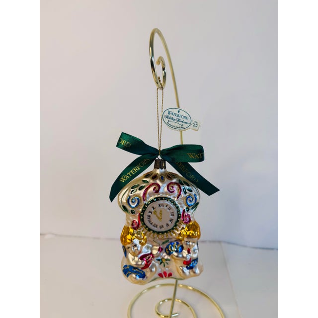 Waterford 2000 Nostalgic Collection Cherubian New Years Clock Ornament W/ Box. Also has the original paperwork and tissue...