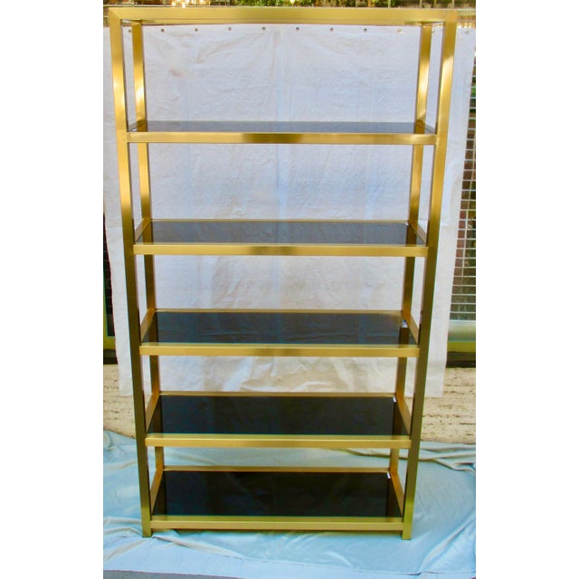 Modern Safavieh Musetta Brushed Gold Etegere For Sale - Image 3 of 13