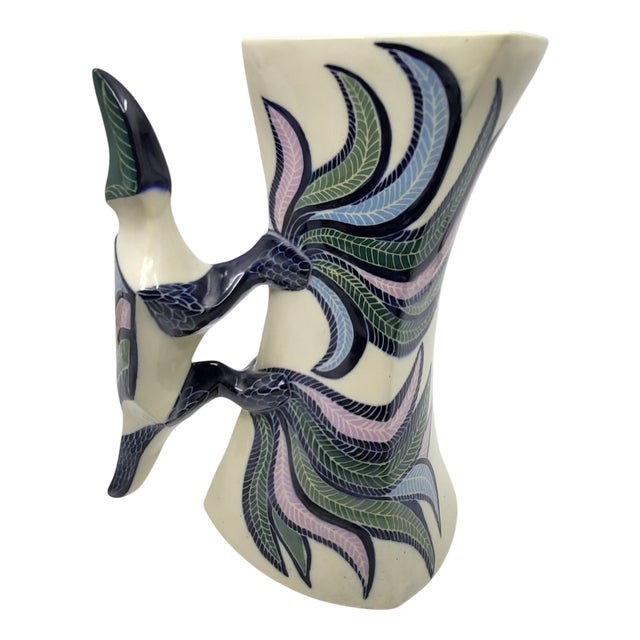 French Lizard Vase by Gabrielle Mackiewicz, 1970 For Sale