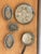 Antique Brass Kitchenware baking molds hunters decor. Set of 5 pcs.