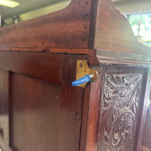 Antique Hanging Wall Cabinet For Sale - Image 6 of 8