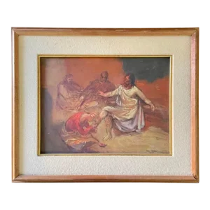 Sam Hugh Harris Original Oil Painting, Signed & Framed. Modern
