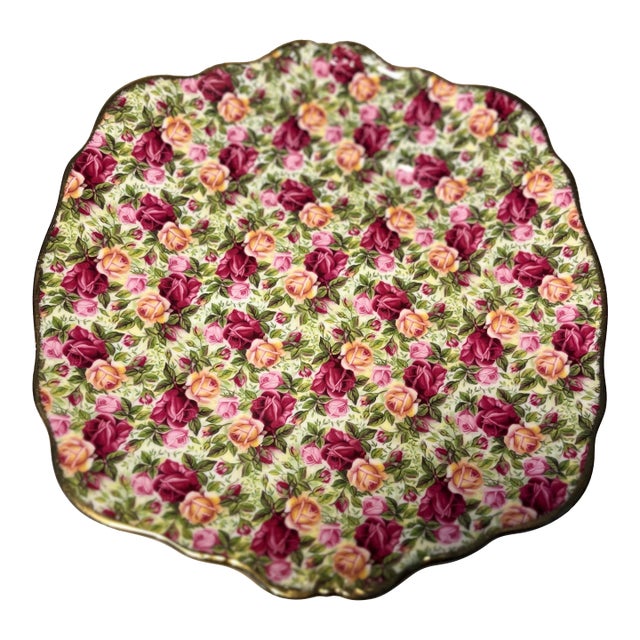 Vintage Royal Albert Chintz Collection Plate For Sale