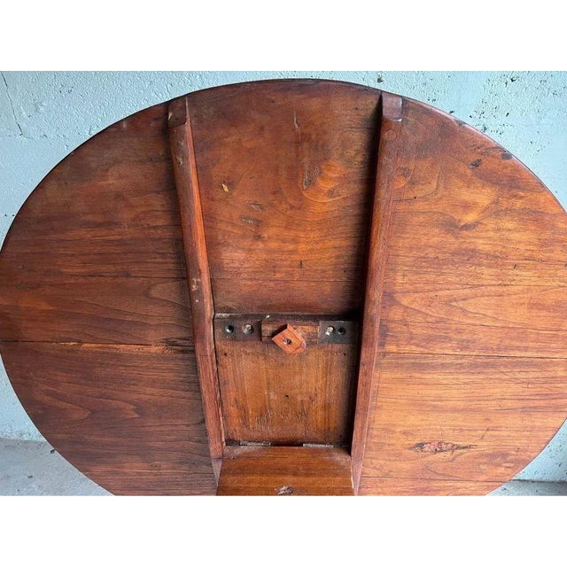 19th Century 19th Century Antique Queen Anne Mahogany. Round Tea Tilt Top Side Table For Sale - Image 5 of 8