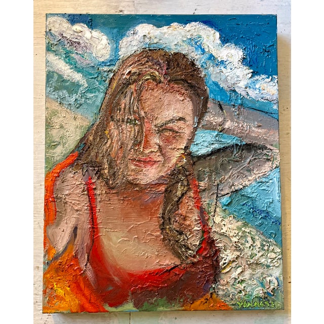 “Beach Day”, Oil Painting, by Van Ness For Sale In Saint Louis - Image 6 of 8