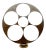 Metal Sculpture Large Modern Abstract Round Iron Sculpture For Sale - Image 7 of 7