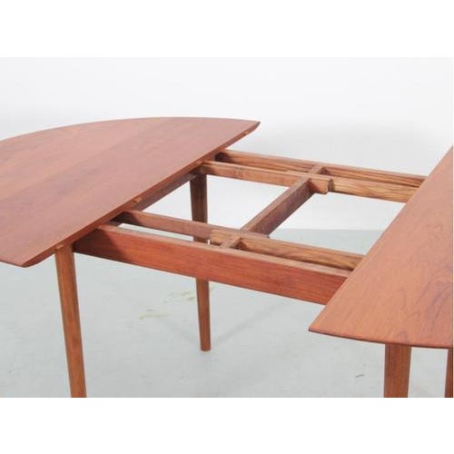 Mid-Century Modern Danish Dining Table in Teak, 1950s For Sale - Image 4 of 10