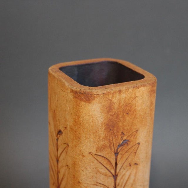 French Stoneware Vase by Raymonde Leduc, 1960s-1970s For Sale - Image 14 of 17