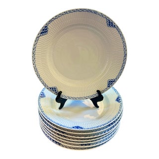 1970s Royal Copenhagen Princess Rim Soup Bowls - Set of 8 For Sale