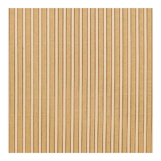 Schumacher Antique Ticking Stripe Fabric in Sandalwood For Sale