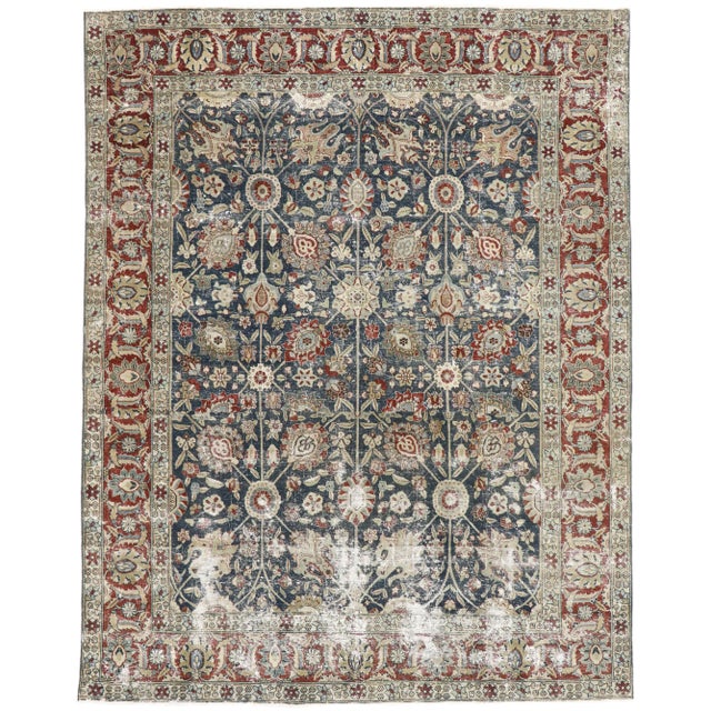 Antique Persian Tabriz Rug, 08'10 X 11'03 For Sale - Image 9 of 9