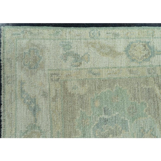 Turkish Oushak Rug 2'6" x 10' #19285 For Sale - Image 4 of 8