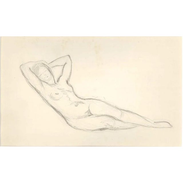 Lying Female Nude is an original artwork realized by an Anonymous French artist in the first half of the 20th Century....