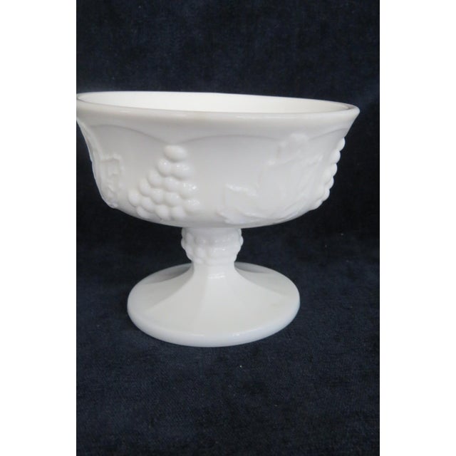 Indiana Glass Company Mid 20th Century Indiana Glass Colony Harvest Pattern Milk Glass Champagne Goblets 3 pcs For Sale - Image 4 of 10
