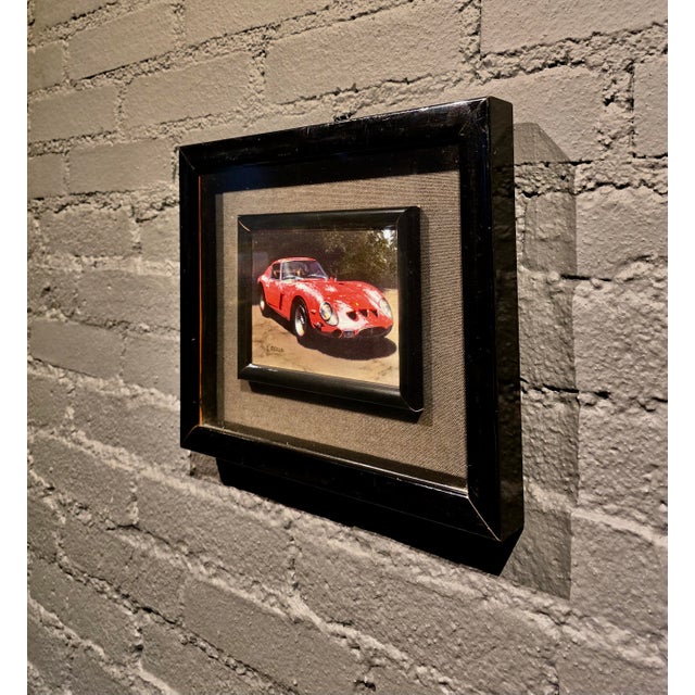 Wood Luigi Rocca "1962 Ferrari 250 Gto" Hyperrealist Oil Painting For Sale - Image 7 of 9