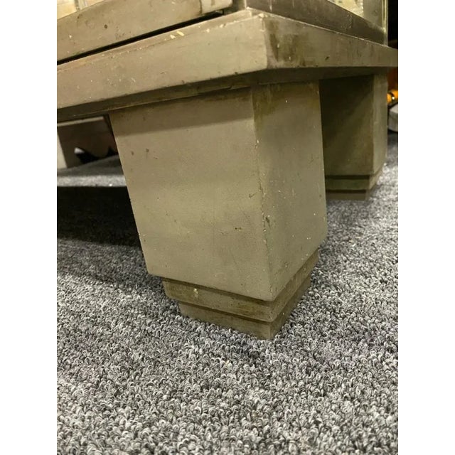 1930s Art Deco Skyscraper Design Nickeled Bronze Modernist Showcase For Sale - Image 9 of 10