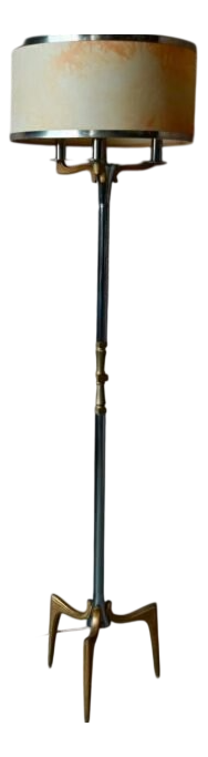 Vintage Regency Brass Floor Lamp, 1970s