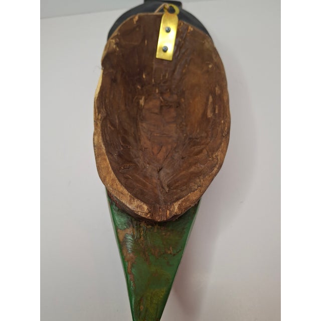 Authentic Baule Goli Kpan Ritual Mask Ivory Coast Hand Carved Wood 14.5" X 4.5" For Sale - Image 17 of 18