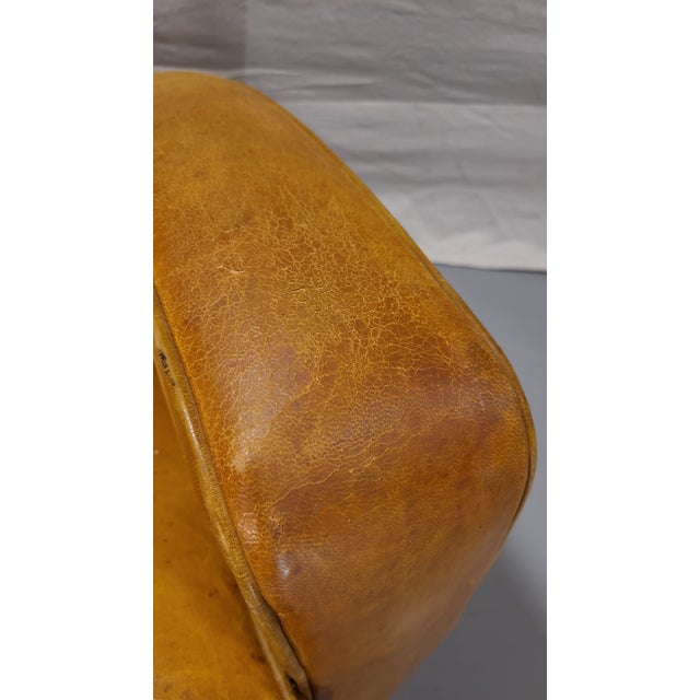 Tan 1950s Armchair in the Style of Jean De Merry's "Beaubourg" For Sale - Image 8 of 12