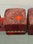 Red Kilim Hassock Foostools, Set of Two For Sale - Image 8 of 12
