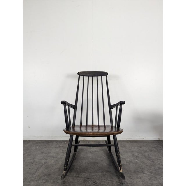 Rocking Chair in Teak by Ilmari Tapiovara for Asko, in Very Good conditions.